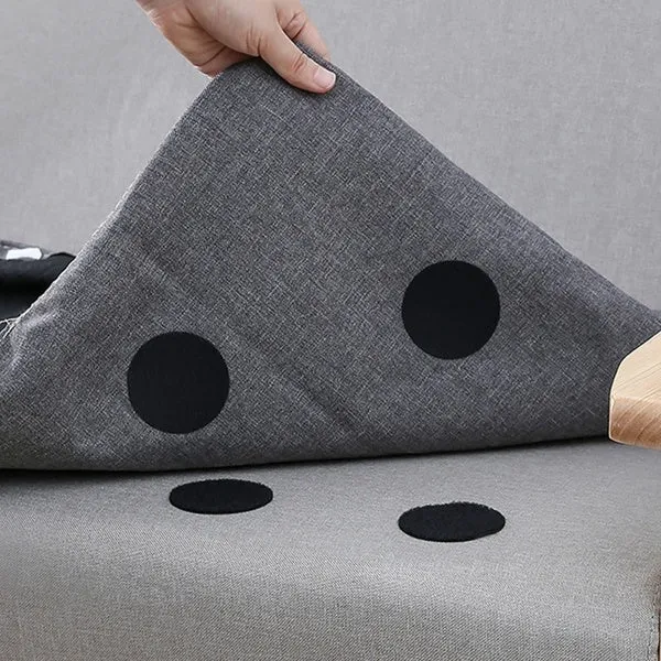 10-Pairs: Anti Curling Carpet Tape Rug Gripper Velcro