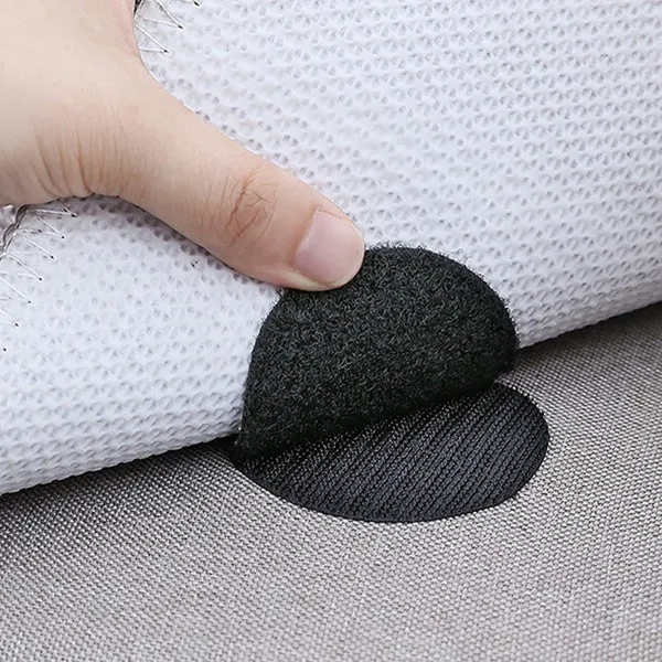 10-Pairs: Anti Curling Carpet Tape Rug Gripper Velcro