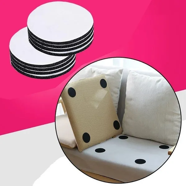 10-Pairs: Anti Curling Carpet Tape Rug Gripper Velcro