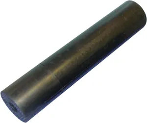 12243-4P Black Rubber Molded Straight Side Guide Roller - 12 in. x 2.5 in. x 0.5 in.