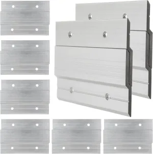 16PCS 4 Inch Interlocking French Cleat Hanger, Aluminum Headboard Wall Mounting Brackets Hardware Kit Heavy Duty Picture Hanger for Hanging Picture Ledges Mirrors