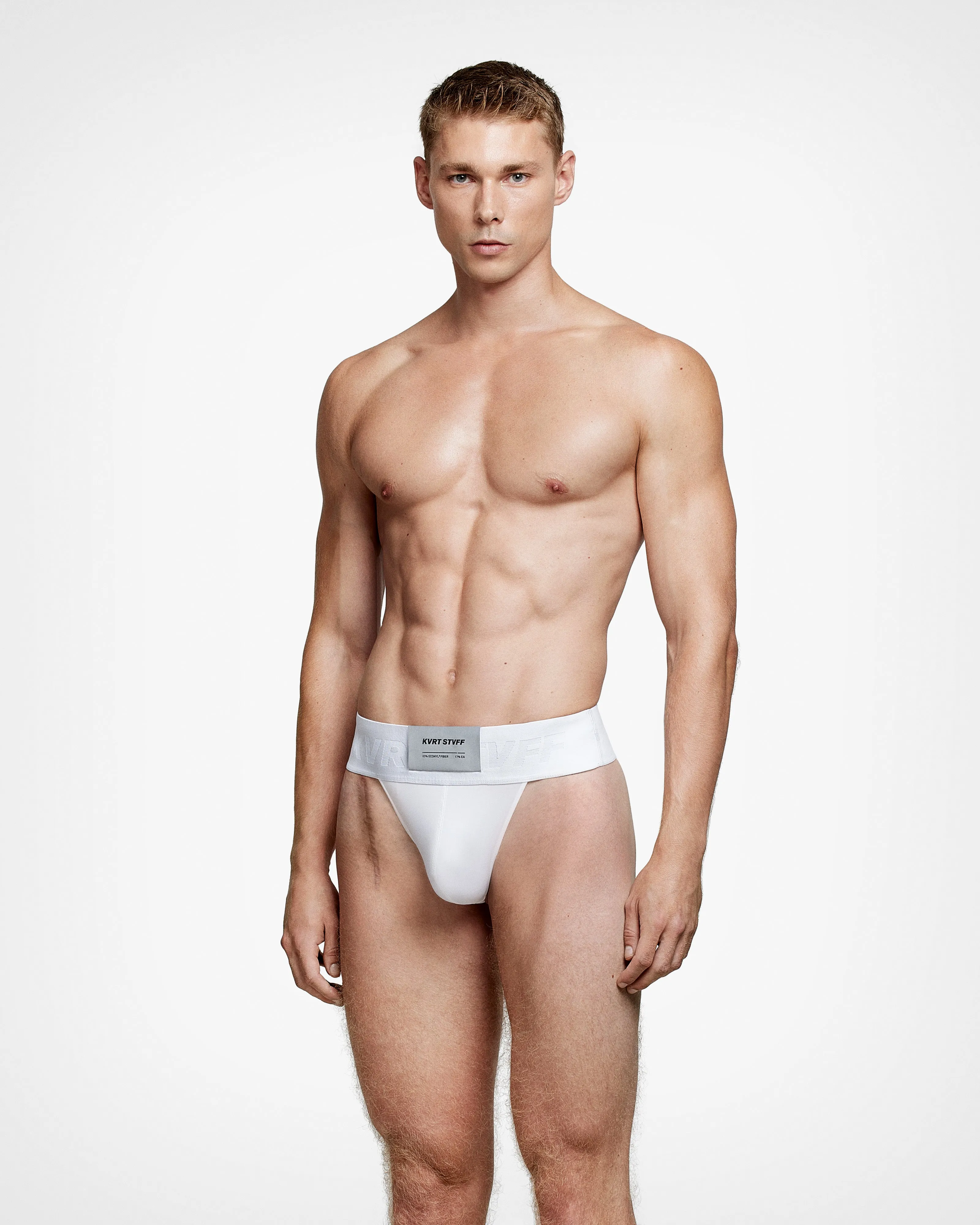 2 Pack White Macro Thong