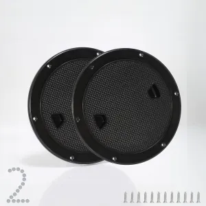 2 Pcs Boat Hatch, Marine Access Hatch for Marine Boat Yacht Kayak, Round Non Slip Boat Storage Hatch Lids, Inspection Hatch Deck Plate Hatch with Detachable Cover