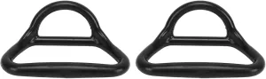 2Pcs PVC D-Ring Pad, Multi-Purpose Tie Down Strap Rings D Traction Ring, Rubber Boat Horseshoe Ring, for Trailer Truck Van Boat Secure Boating