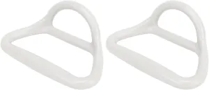 2Pcs PVC D-Ring Pad, Multi-Purpose Tie Down Strap Rings D Traction Ring, Rubber Boat Horseshoe Ring, for Trailer Truck Van Boat Secure Boating