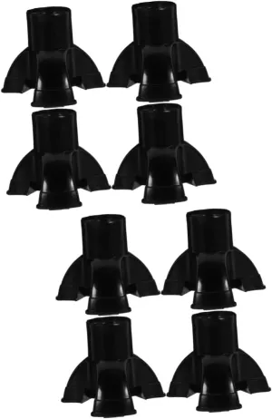 2sets 4pcs Thickened Skid Walking Stick Foot Pads Durable Crutch Tip Covers for Trekking Poles Shockproof and Slip Resistant Cane Tips Enhance Safety for Elderly Users 4pcs*2
