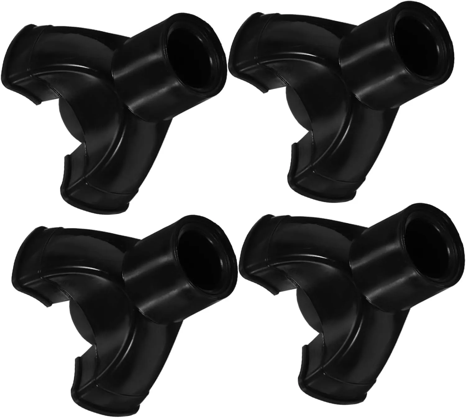 2sets 4pcs Thickened Skid Walking Stick Foot Pads Durable Crutch Tip Covers for Trekking Poles Shockproof and Slip Resistant Cane Tips Enhance Safety for Elderly Users 4pcs*2