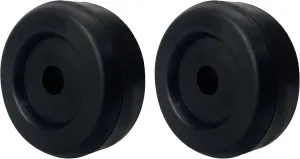 3.4 Inch Boat Trailer Black Rubber Keel Roller End Caps (Pack of 2)