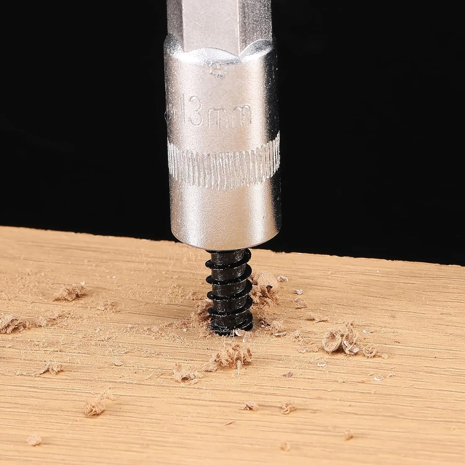 3/8" x 3" Hex Head Lag Screws Bolts 20Pcs 304 Stainless Steel 18-8, Partial Thread, Hexagon Head Wood Screws by Black Oxide by SG TZH