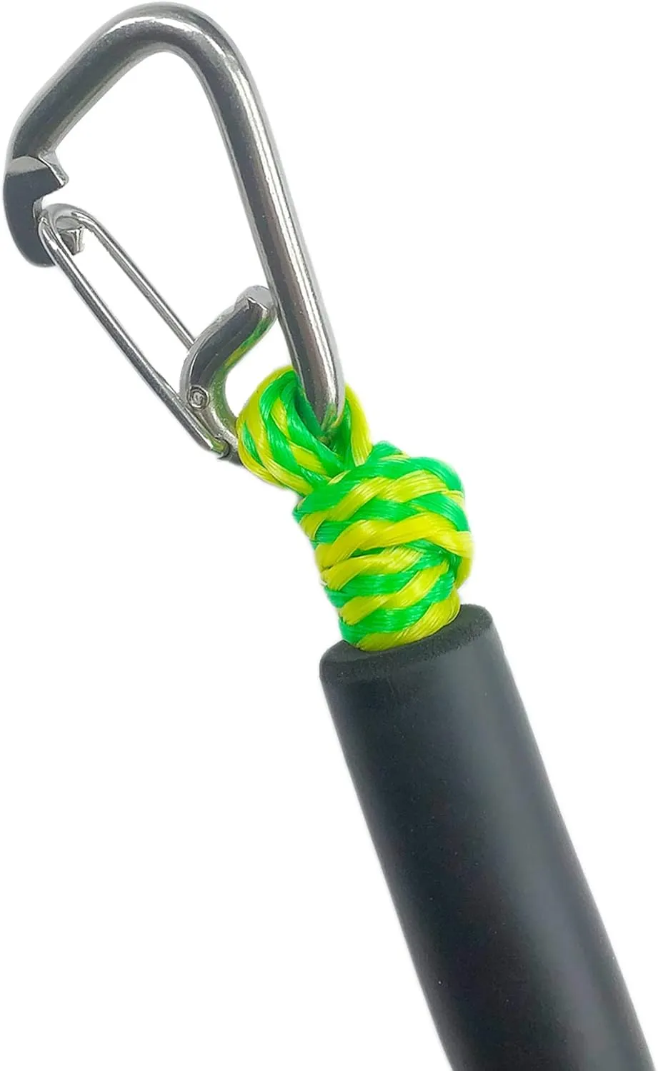 4 FT Dock Ropes with Stainless Steel Clip to Tie Up Boat to Dock Pack of 4 Green