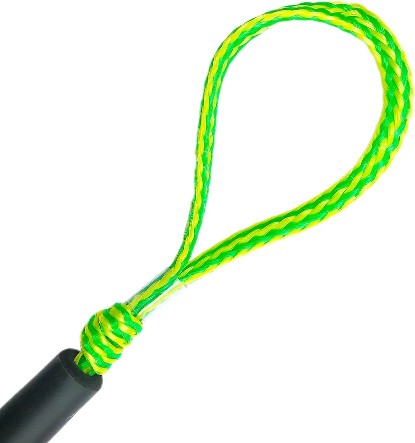 4 FT Dock Ropes with Stainless Steel Clip to Tie Up Boat to Dock Pack of 4 Green