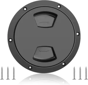 5 inch / 6 inch / 8 inch Boat Round Deck Plate Non Slip Inspection Hatch, Marine Access Port Hatch Cover with Screws, Detachable Water Tight Lid Cover for Marine Boat Yacht
