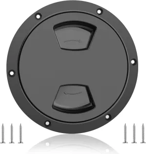 5 inch / 6 inch / 8 inch Boat Round Deck Plate Non Slip Inspection Hatch, Marine Access Port Hatch Cover with Screws, Detachable Water Tight Lid Cover for Marine Boat Yacht