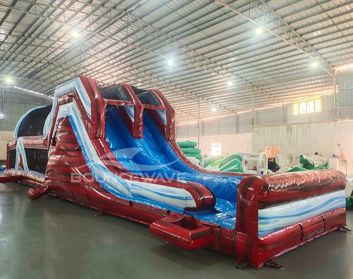 53ft XL Crimson Bay Commercial Hybrid Inflatable Obstacle Course (Copy)