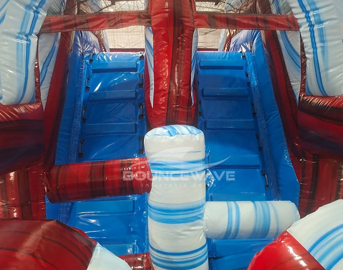 53ft XL Crimson Bay Commercial Hybrid Inflatable Obstacle Course (Copy)