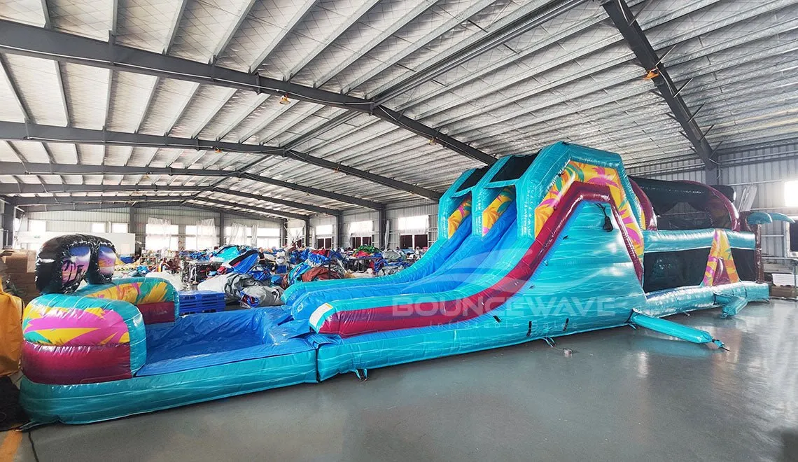 53ft XL Island Flow Commercial Hybrid Inflatable Obstacle Course