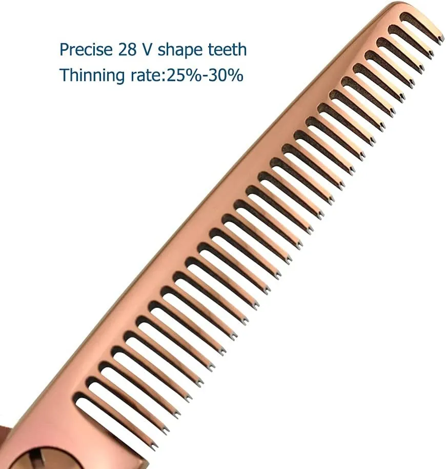 5.5 Inch Hair Thinning Scissors 440C Hair Thinning Shears Professional Hair Shears Barber Scissors Convex Edge KINSARO