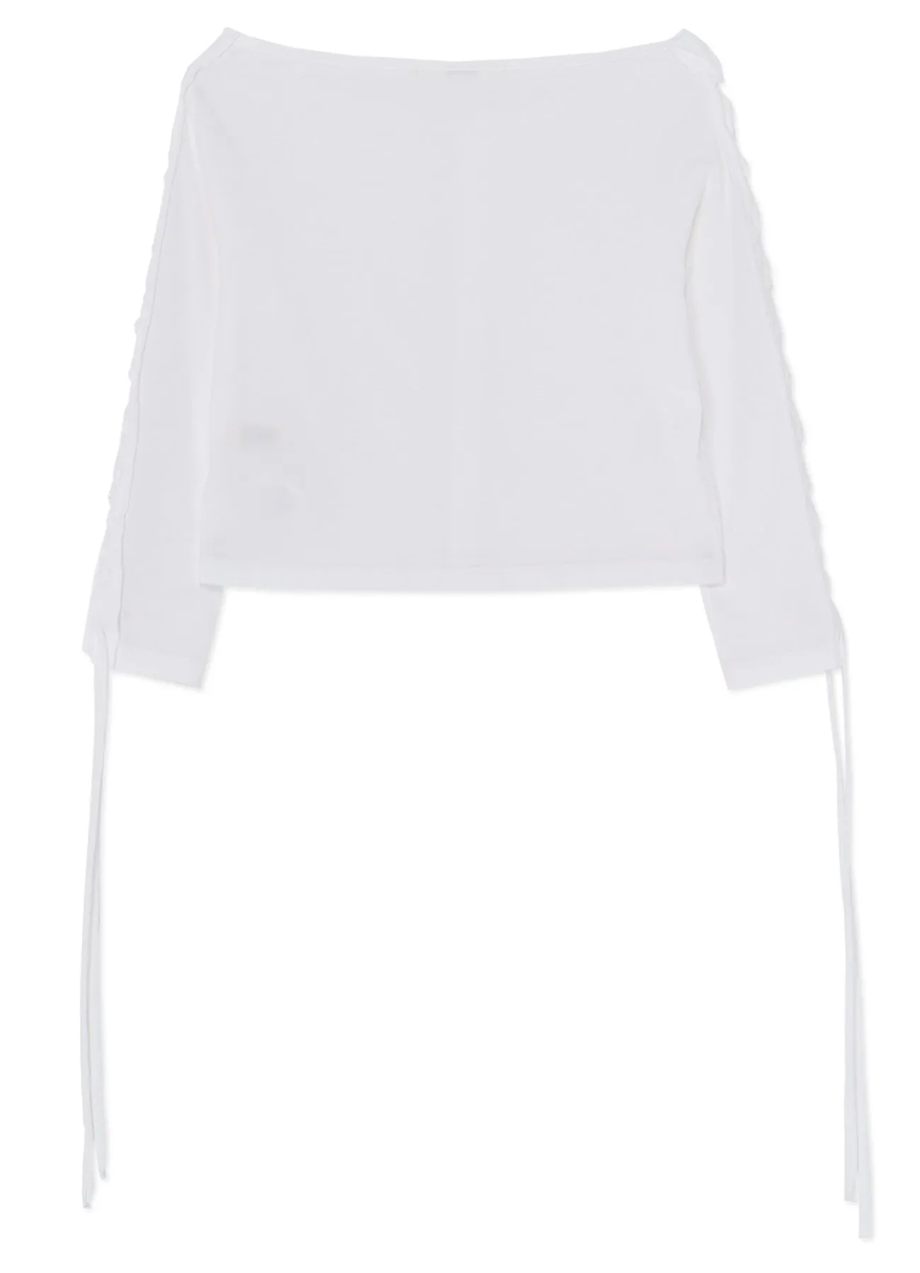 60/2 COTTON JERSEY LACE-UP CARDIGAN