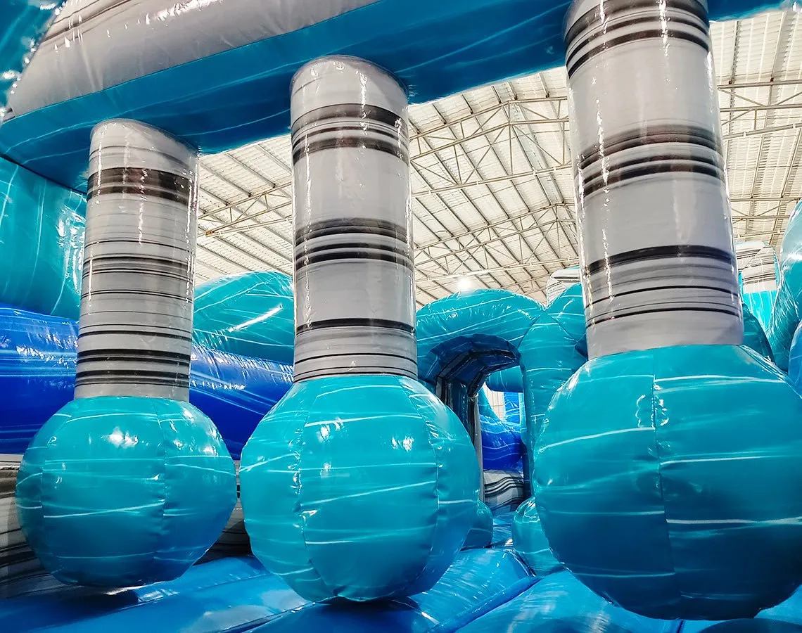 62ft Bahama 2-Piece Wet/Dry Inflatable Obstacle Course
