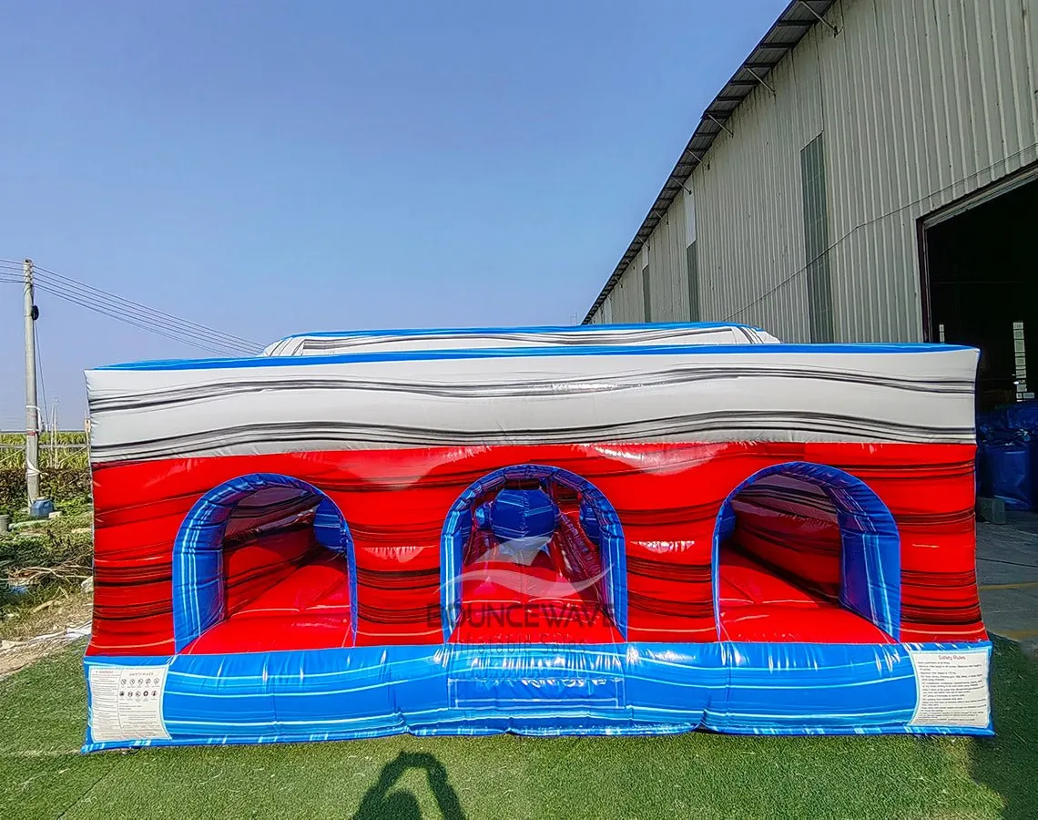 62ft Baja Triple Lane 2-Piece Wet/Dry Inflatable Obstacle Course