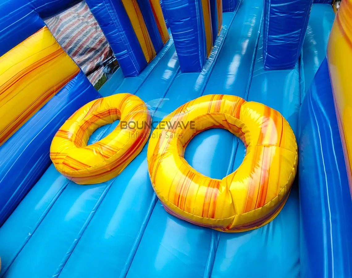 62ft Lava Falls 2-Piece Wet/Dry Inflatable Obstacle Course