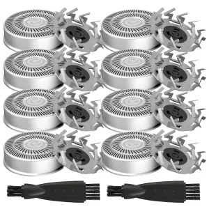 8 Pack Shaver Head Replacement Blade Compatible with Skull Shaver Pitbull Gold PRO, Pitbull Platinum PRO, Pitbull Silver PRO, Diamond PRO Shaver, Head Shavers for Bald Men