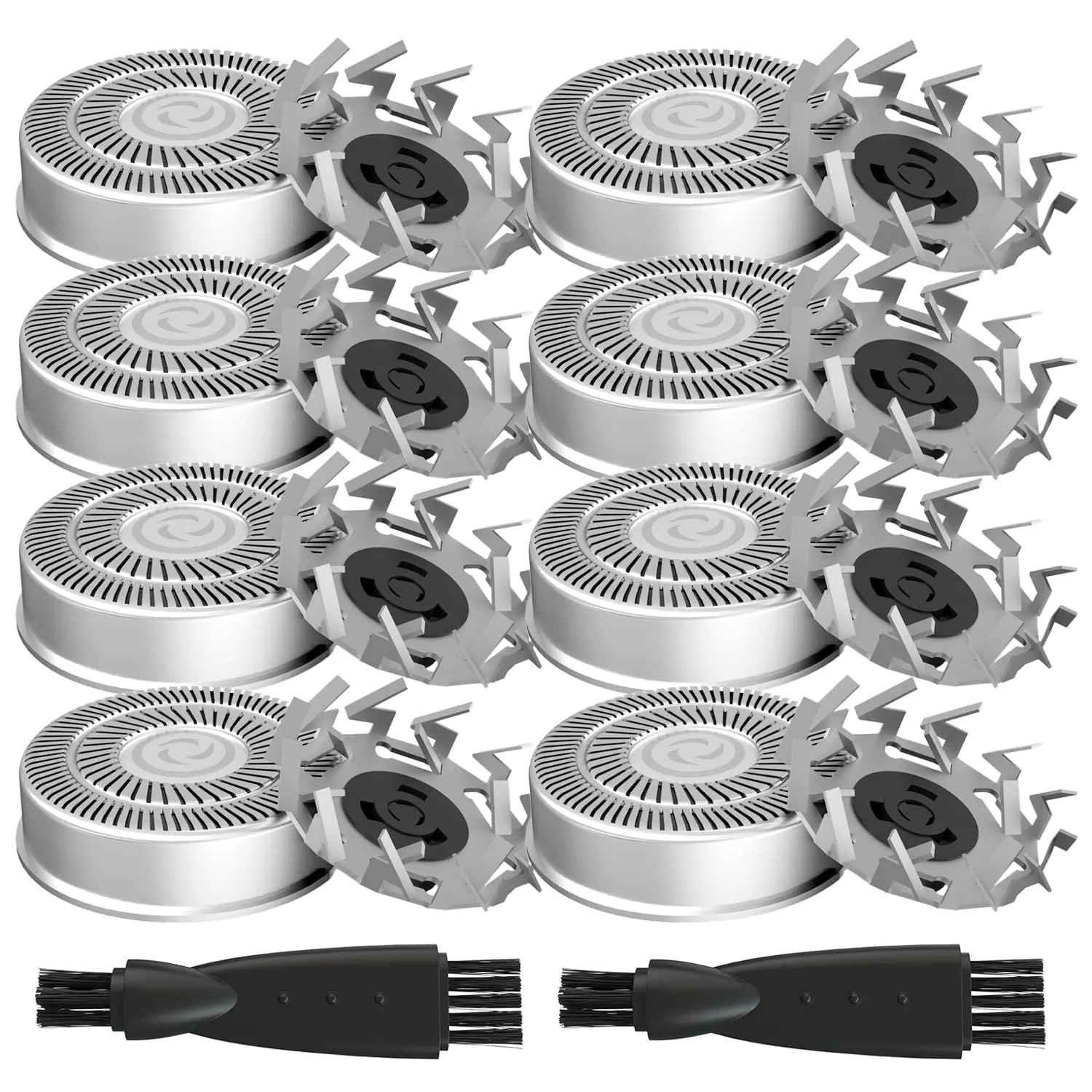 8 Pack Shaver Head Replacement Blade Compatible with Skull Shaver Pitbull Gold PRO, Pitbull Platinum PRO, Pitbull Silver PRO, Diamond PRO Shaver, Head Shavers for Bald Men