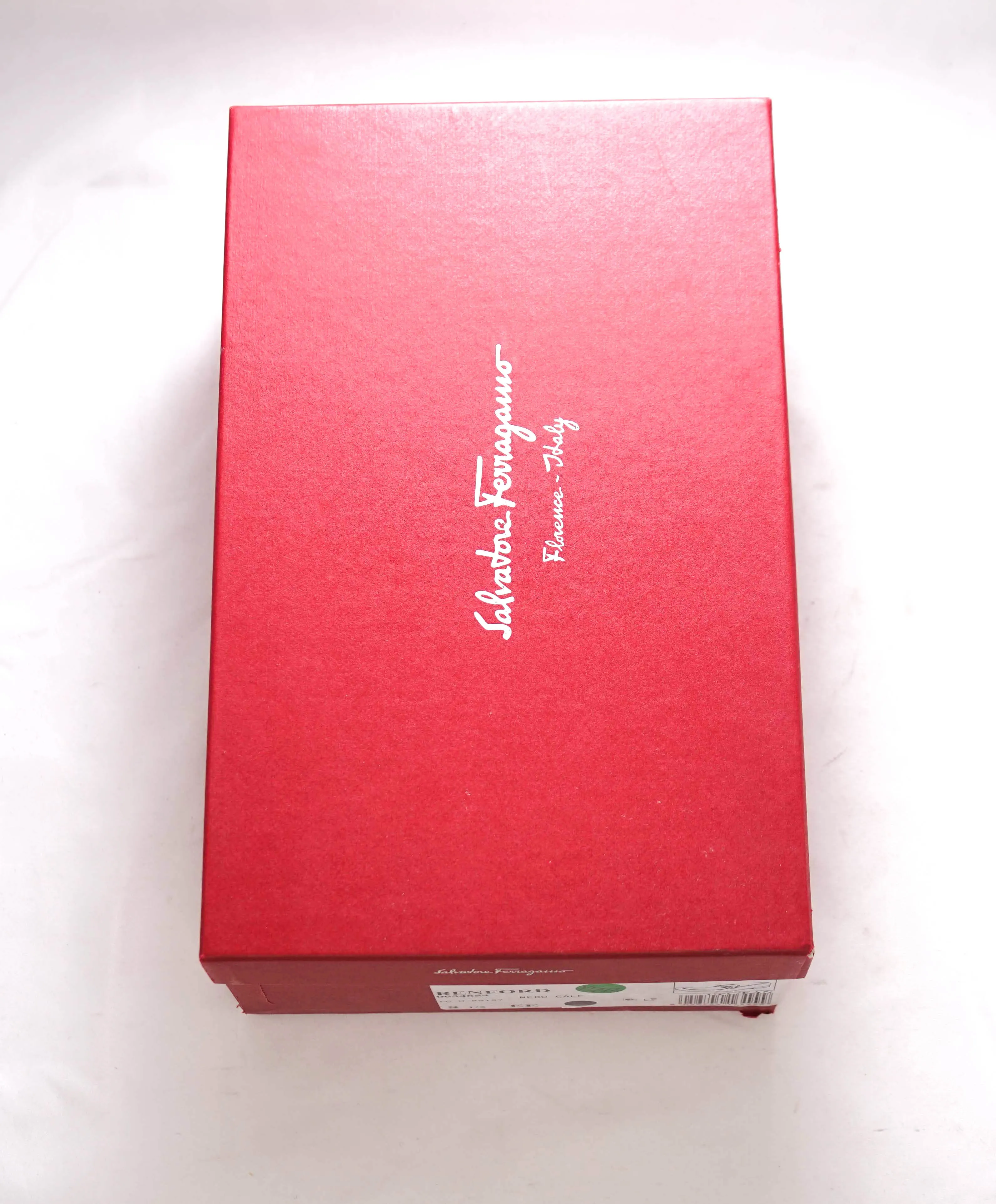 $850 SALVATORE FERRAGAMO - "BENFORD" Black Logo Bit Front Loafer - 8.5 EE US