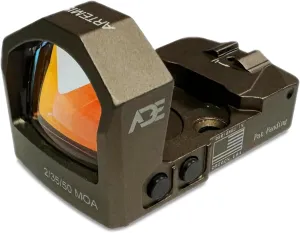 ADE RD3-022 Artemis PRO Motion Activated, Multi-6 Reticles RED Dot Sight for Optics Ready Pistol That is Compatible with Trijicon RMR SRO Footprint/Slide/Screw Pattern -FDE Flat Dark Earth Body Color