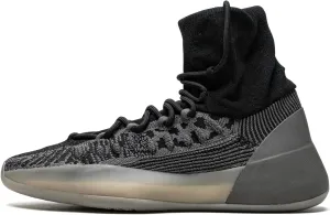 adidas Mens Yeezy Knit Bsktbl Lace Up Sneakers Shoes Casual - Black, Grey