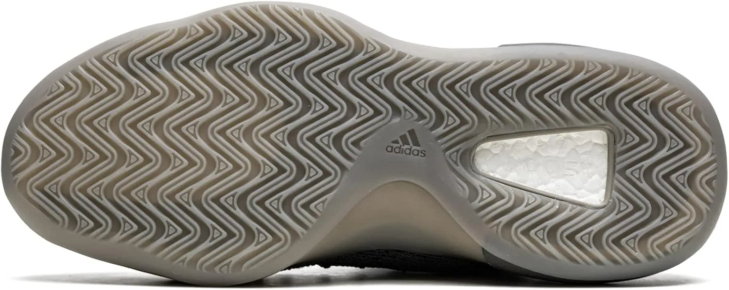 adidas Mens Yeezy Knit Bsktbl Lace Up Sneakers Shoes Casual - Black, Grey
