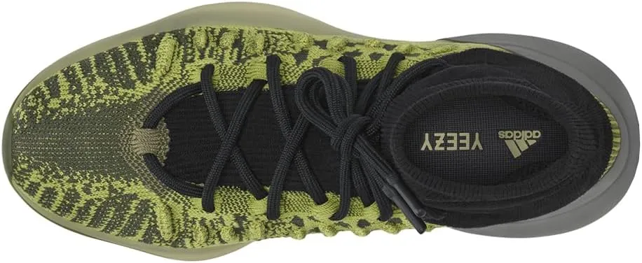 adidas Mens Yeezy Knit Bsktbl Lace Up Sneakers Shoes Casual - Black, Grey