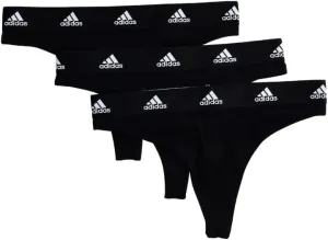 adidas Women's Cotton Stretch Thong Panties 3-Pack