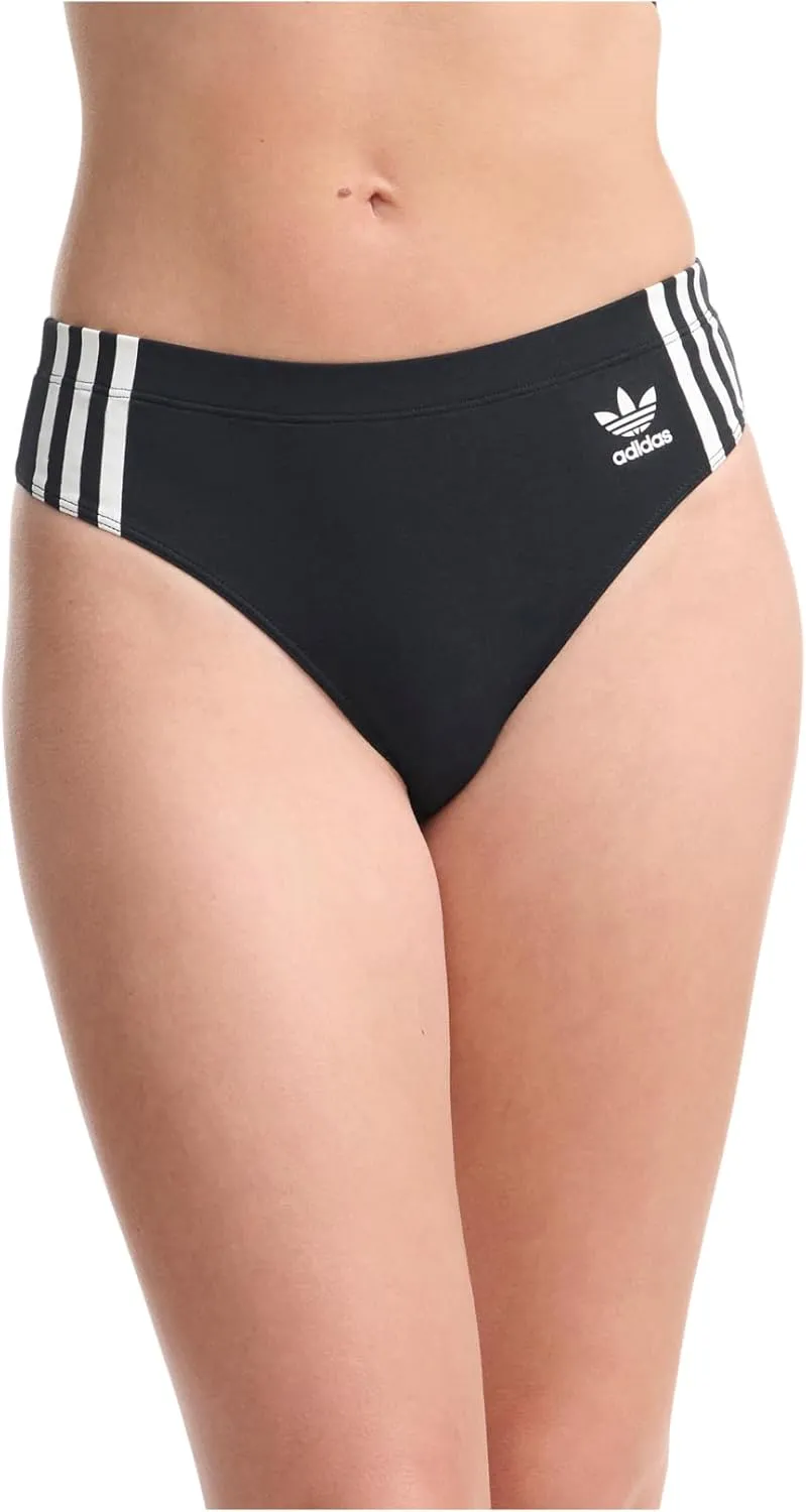 adidas Women's Wide Side Thong Panty Underwear