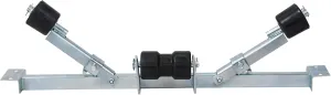Adjustable Boat Trailer Bottom Support Bracket with Keel Rollers, Steel Holder for Boats 24.6"–40.6" Wide, 2204 lbs Capacity,2204 lbs