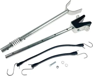 Adjustable Boat Transom Saver with Shock Absorbing Composite Head, Heavy-Duty Aluminum for Outboard Motors Under 150HP, Roller Mount - 20" to 29"