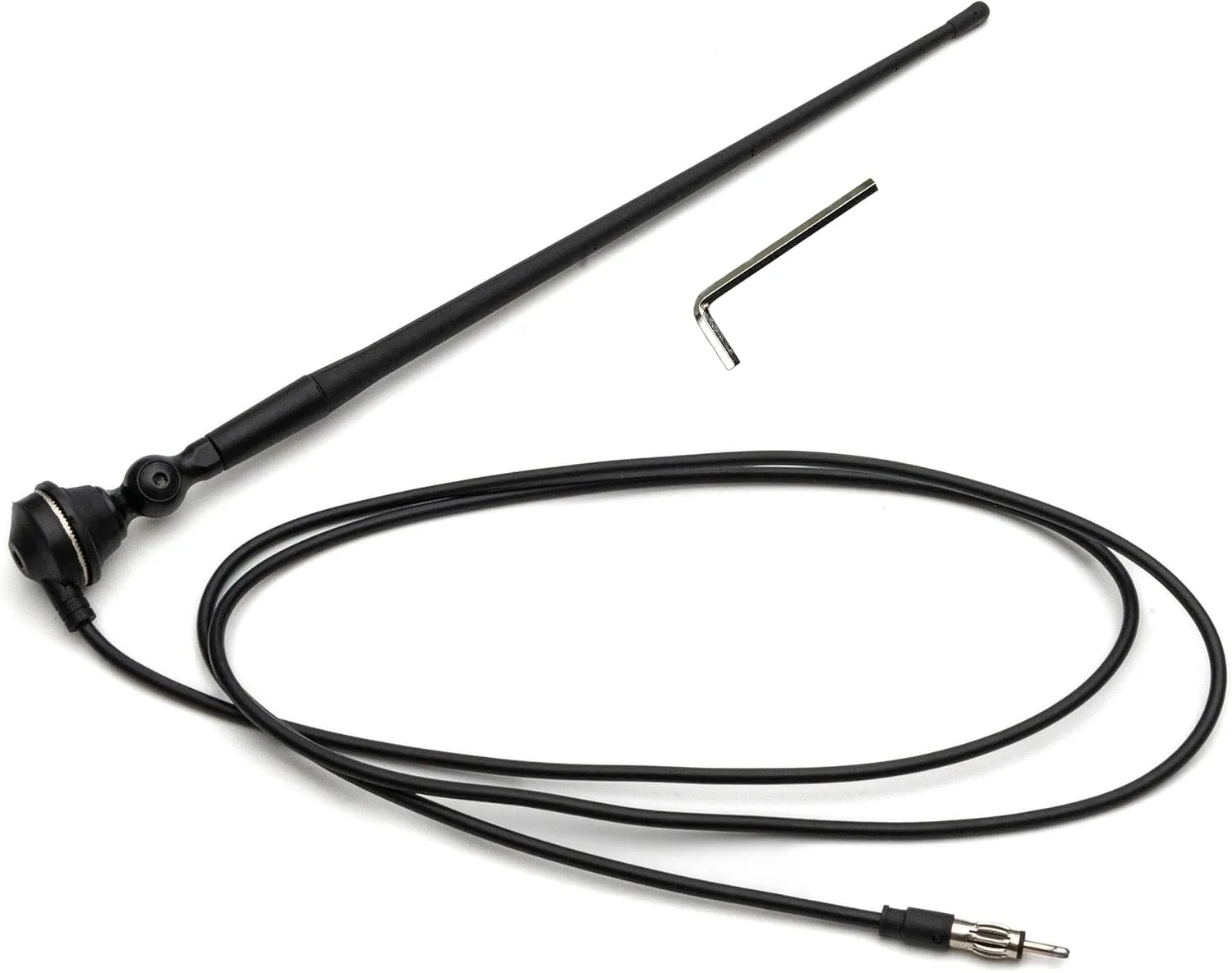 AntennaMastsRus - Marine Black AM-FM Rubber Ducky 15 Inch Antenna Kit - for ATV, Boat, Camper, Go Kart, Motorhome, Pontoon, RV, Sailboat, Tractor, Trailer, UTV, Yacht