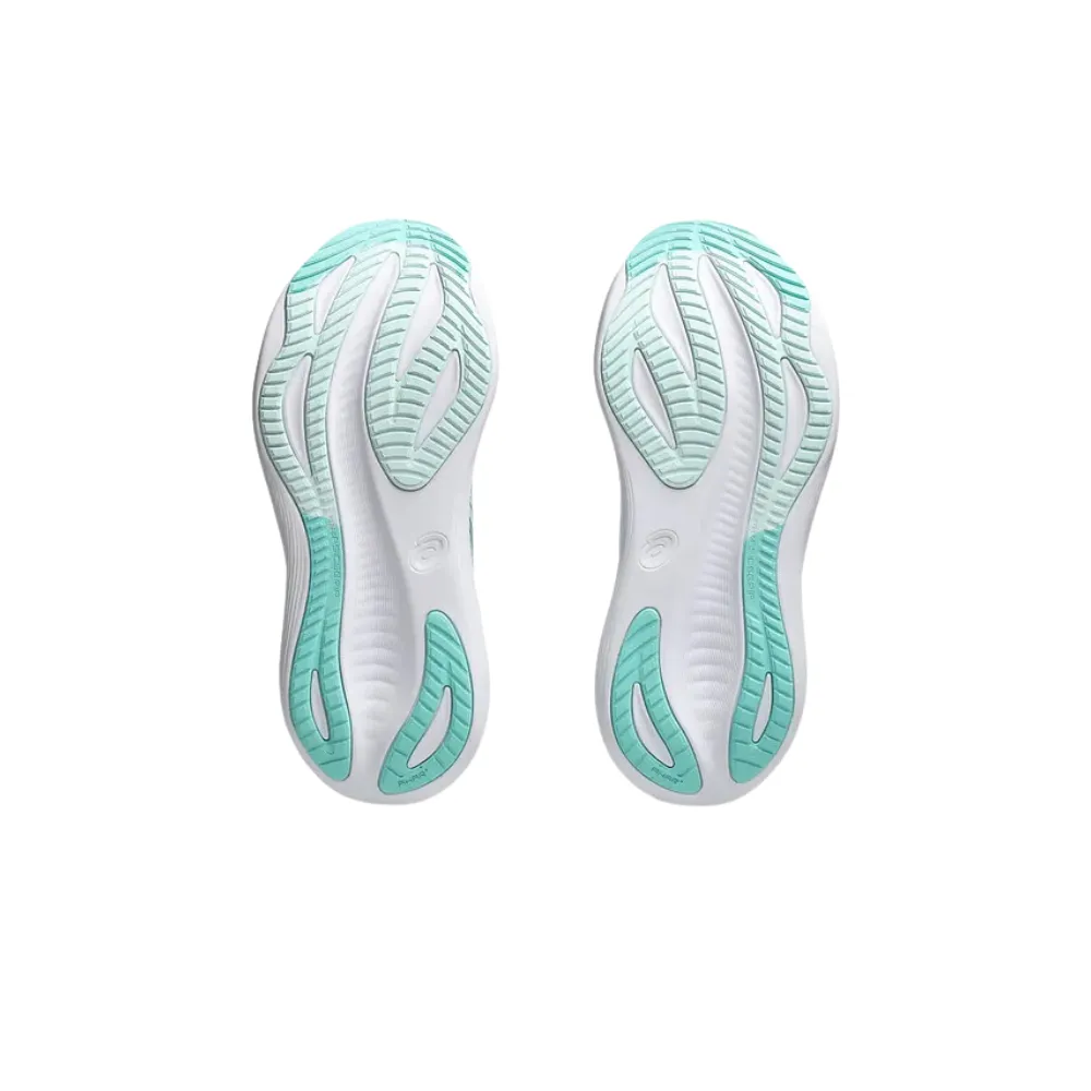 Asics Gel-Nimbus 27 (D Wide) Womens Piedmont Grey/Illuminate Mint