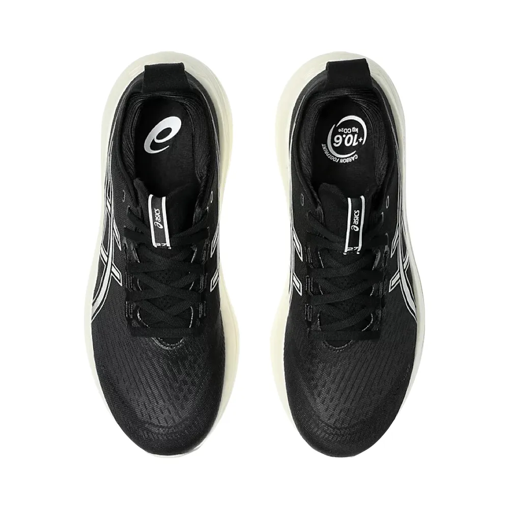 Asics Men's Gel-Nimbus 27 Sneaker in Black/Lake Grey