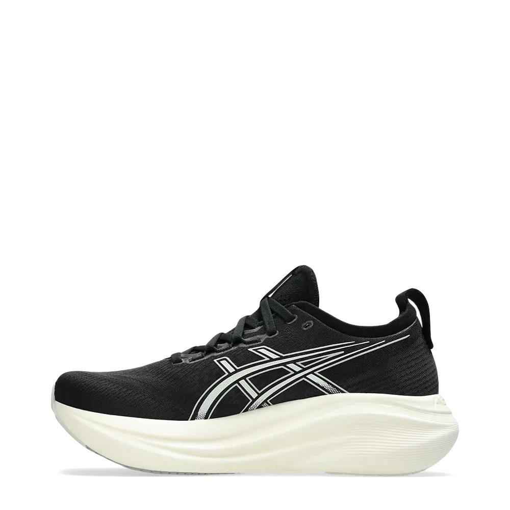 Asics Men's Gel-Nimbus 27 Sneaker in Black/Lake Grey