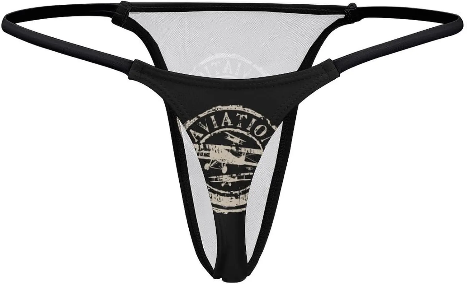 Aviation And Airplane Women's Underwear Thongs Panties G-string Low Waist T Back