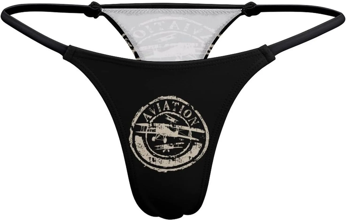 Aviation And Airplane Women's Underwear Thongs Panties G-string Low Waist T Back