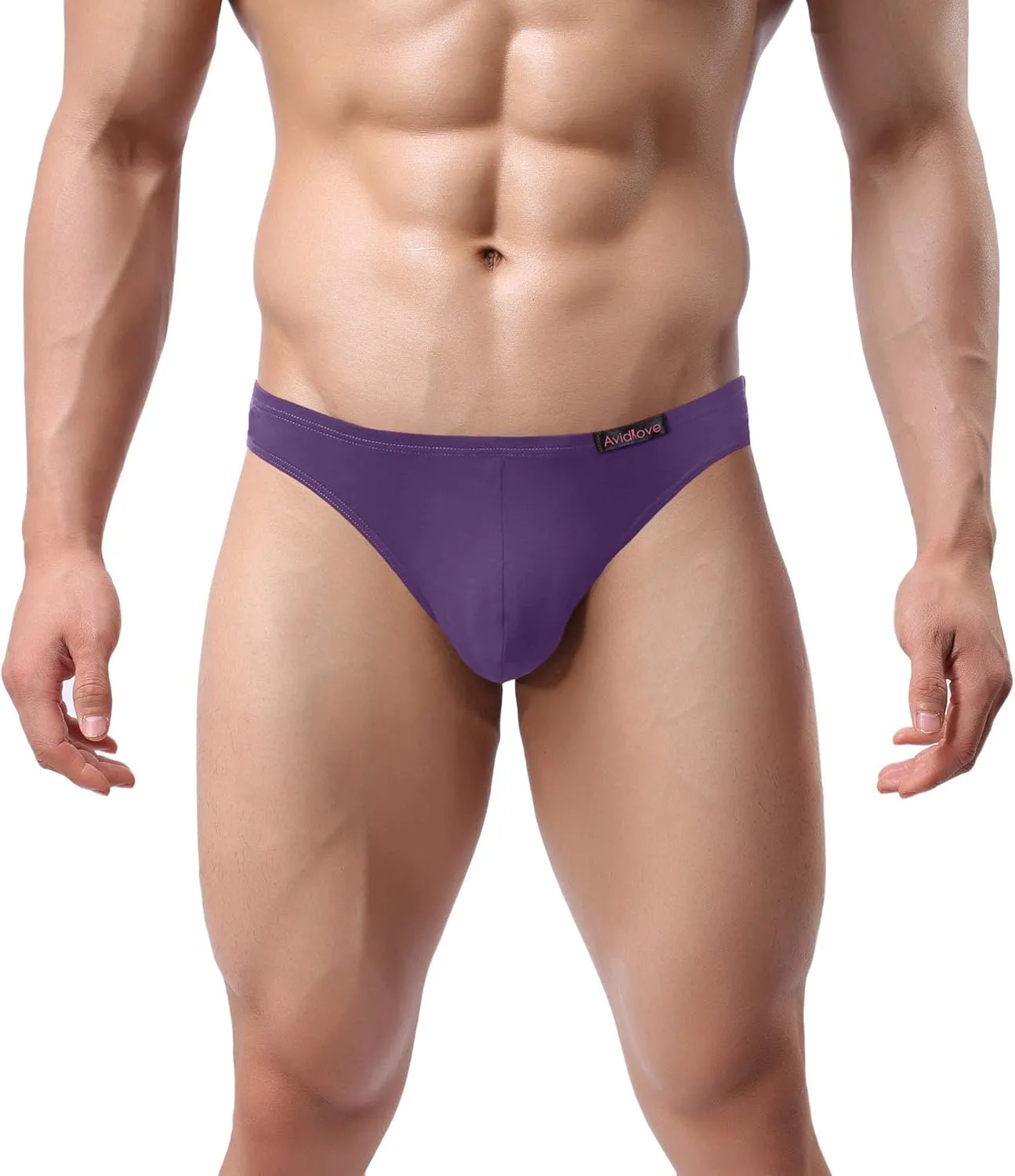Avidlove Mens Bikini Underwear Low Rise Briefs Microfiber Underpants 4 Pack