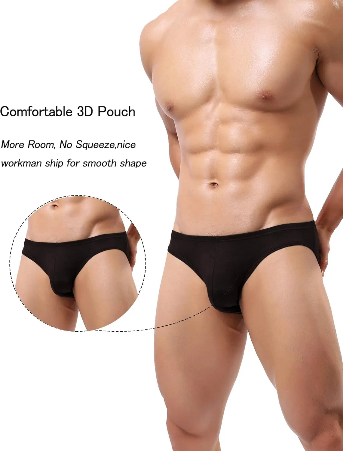 Avidlove Mens Bikini Underwear Low Rise Briefs Microfiber Underpants 4 Pack