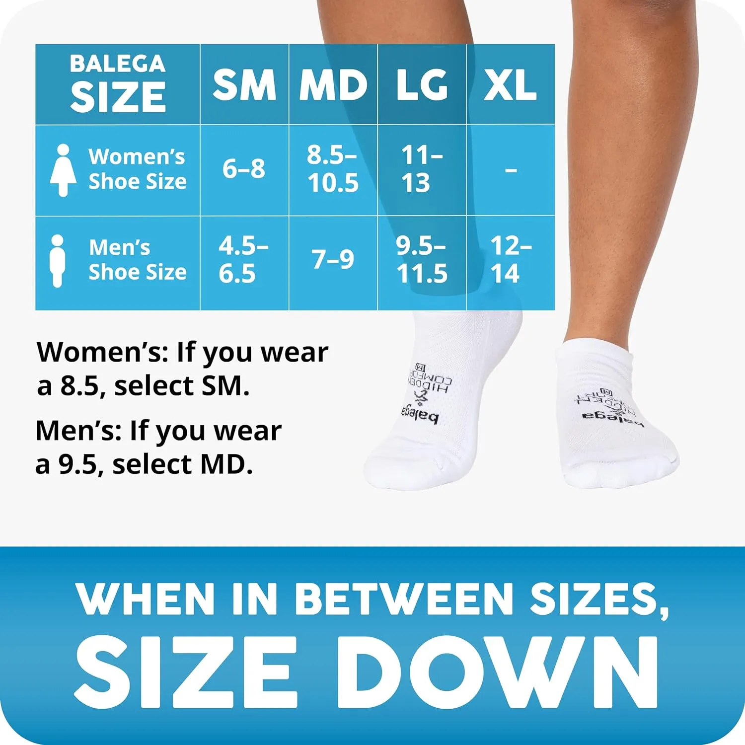 Balega Unisex Adult Hidden Comfort Performance No Show Athletic Running Socks (1 Pair)