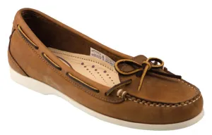 BAY - Ladies Sand Nubuck Sailing Shoe with Rubber Sole