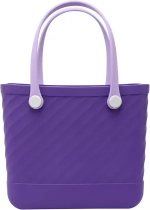 Beach Bag Rubber Tote No-holes Sandproof Waterproof Tote Bag with Zipper Pocket for Pool Boat Sports Getaway bag