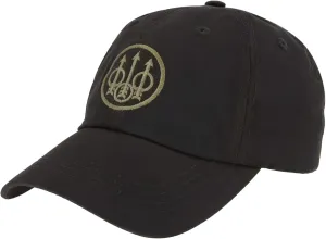 Beretta Men's Waxed Cotton Hunting Outdoor Casual Hat with Beretta Trident logo