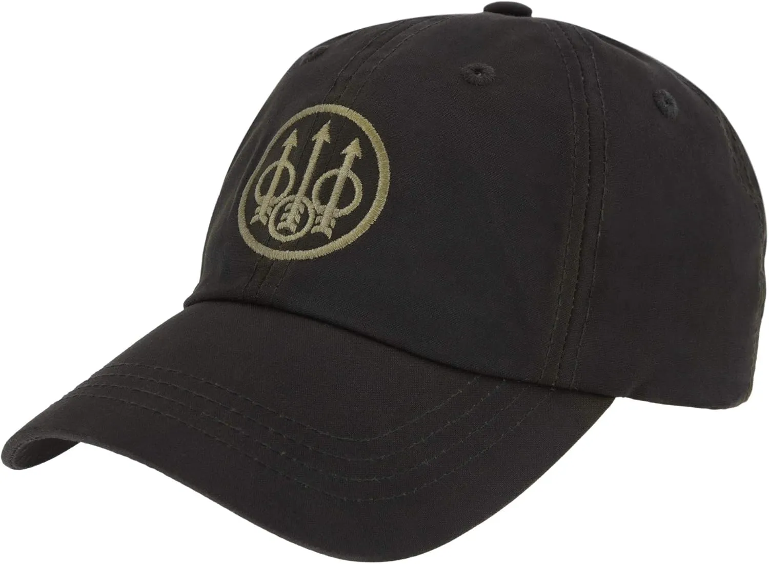 Beretta Men's Waxed Cotton Hunting Outdoor Casual Hat with Beretta Trident logo
