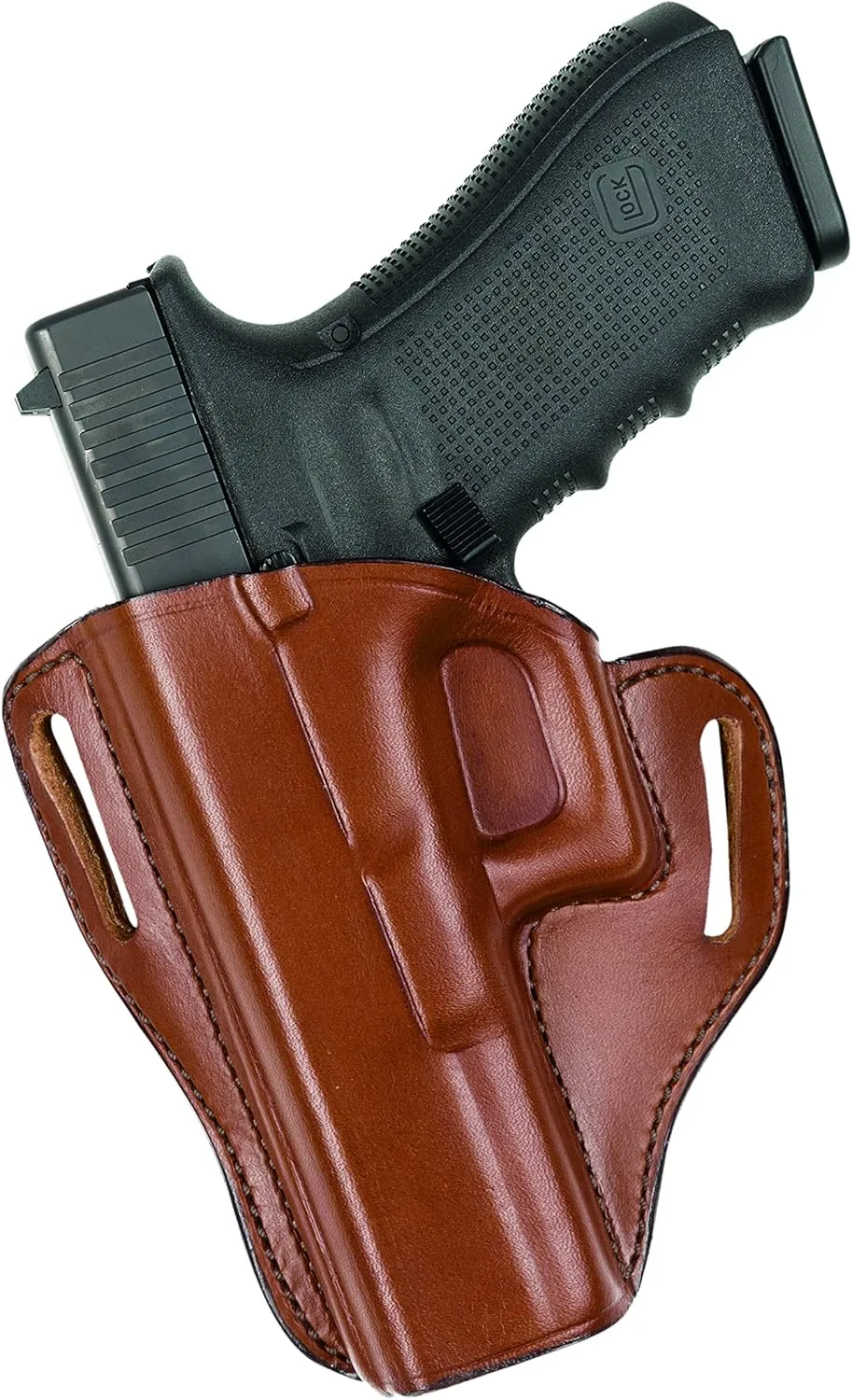 Bianchi #57 Remedy™ Open Top Leather Holster, Tan, Left Hand, SZ21, Ruger LC9, LC380